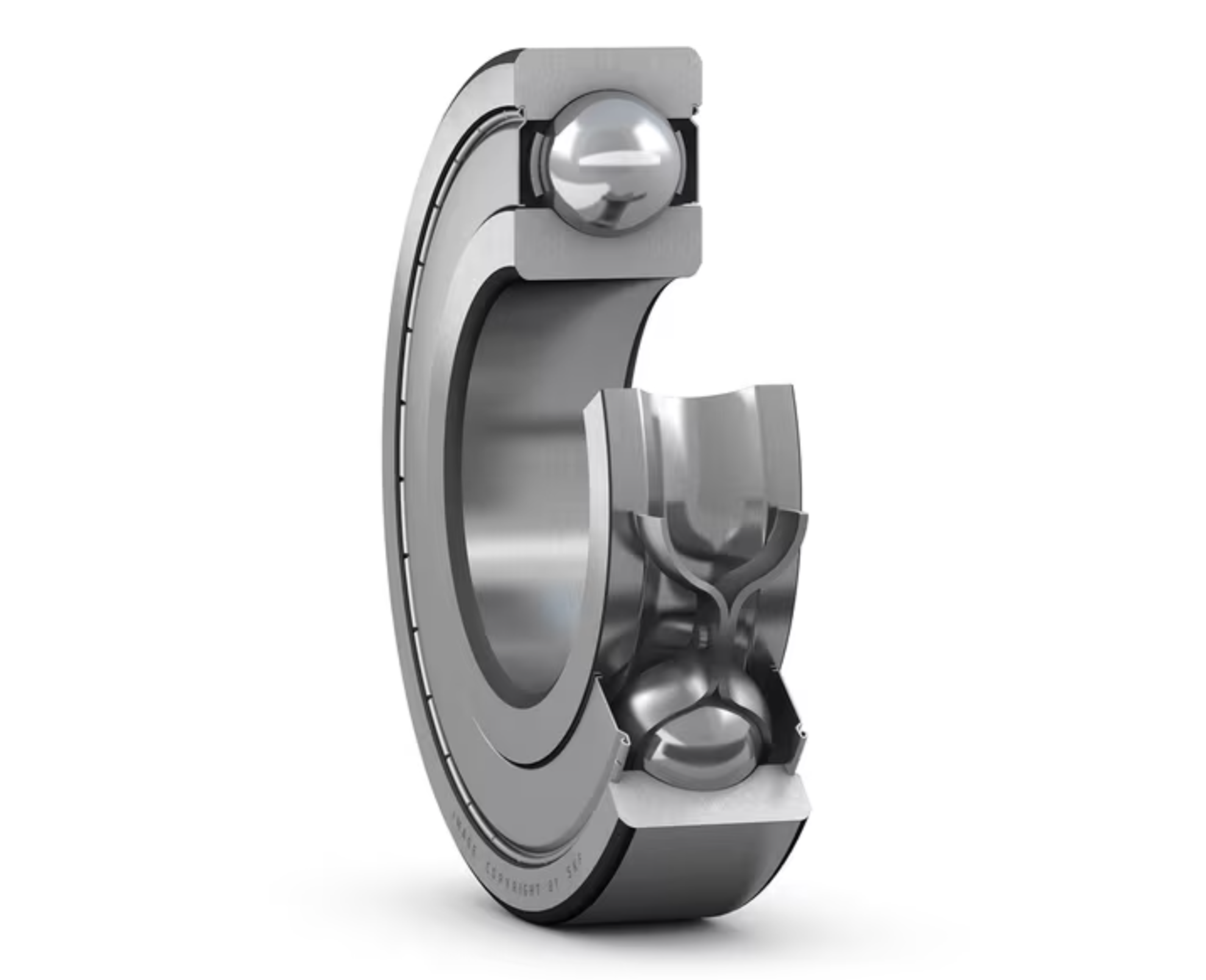 SKF Deep Groove Ball Bearing, Radial, 62 Series 85